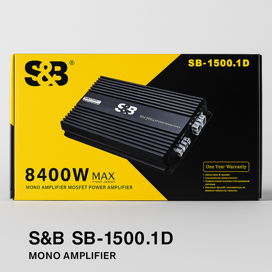 S&B SB-1500.1D Mono Amplifier – 8400W MAX Output