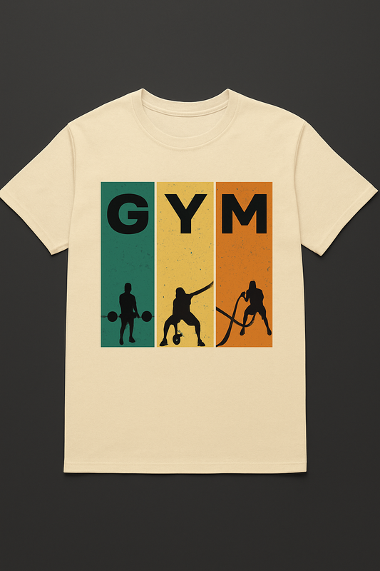 GYM Power Graphic Tee – Men's Fitness T-Shirt