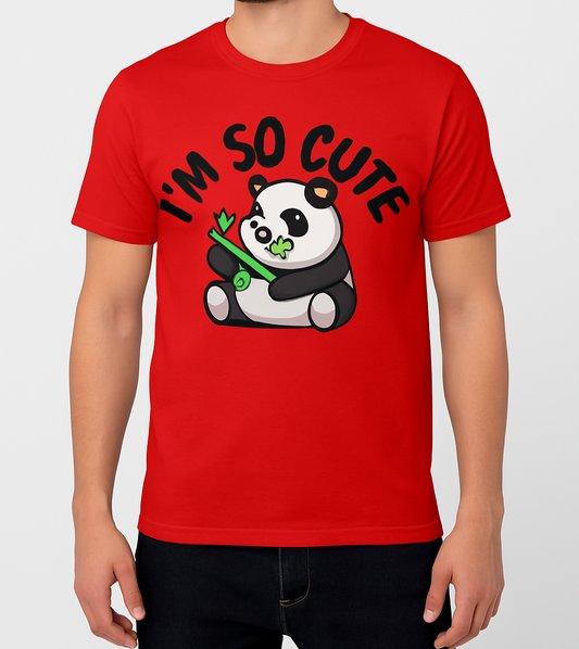 🐼 I'm So Cute – Panda Graphic T-Shirt