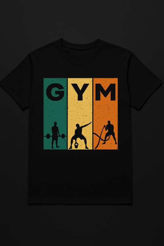 GYM Power Graphic Tee – Men's Fitness T-Shirt