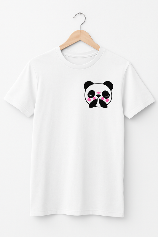 Kawaii Panda Graphic T-Shirt – Unisex Cotton Tee | Printed Tshirts